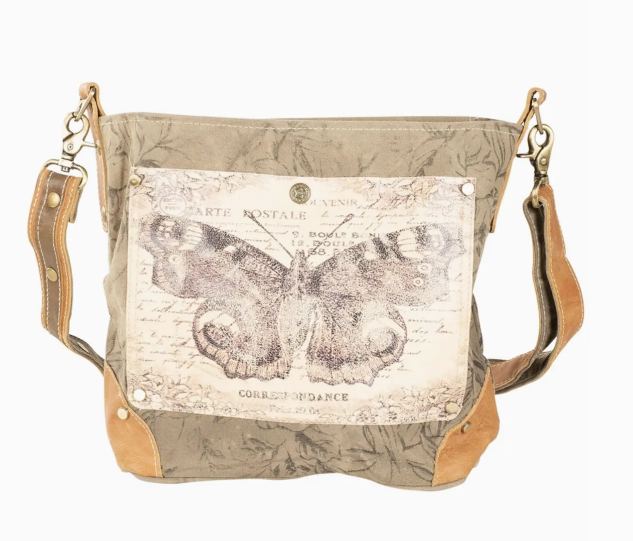 Butterfly Print Shoulder Bag