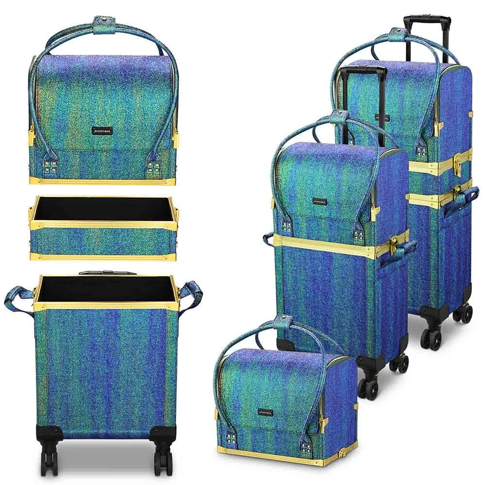 Byootique Explore 3in1 Rolling Makeup Artist Trolley Case