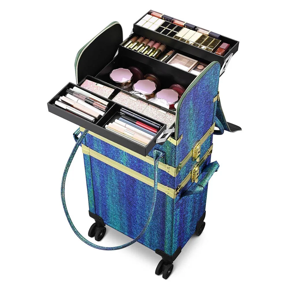 Byootique Explore 3in1 Rolling Makeup Artist Trolley Case