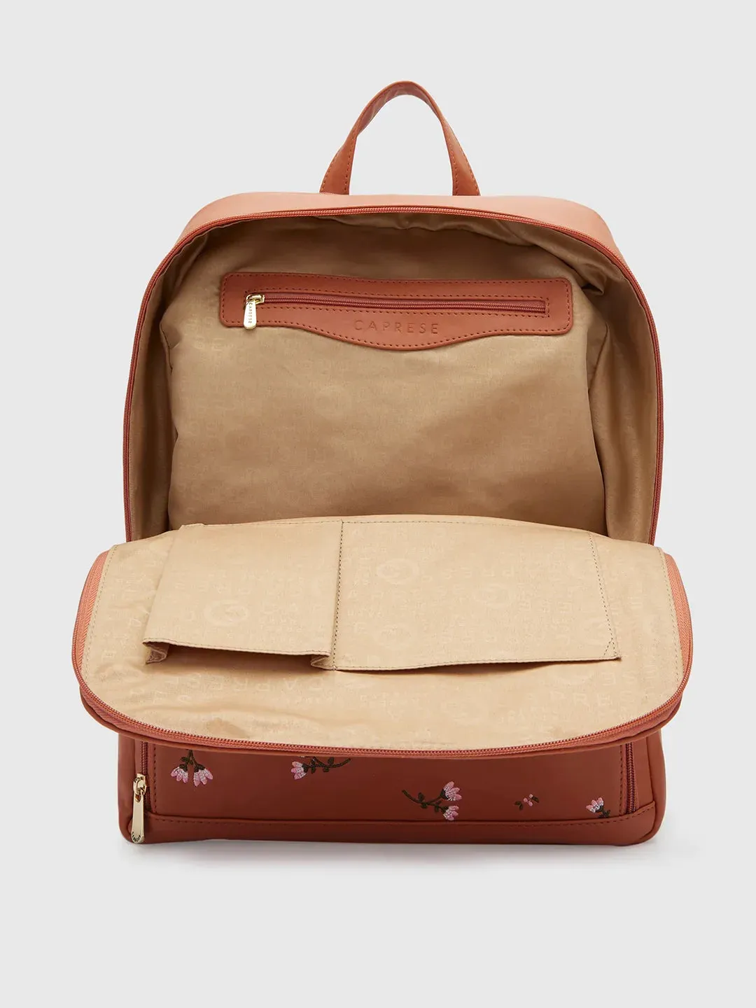 Caprese Adah Laptop Backpack Large Tan