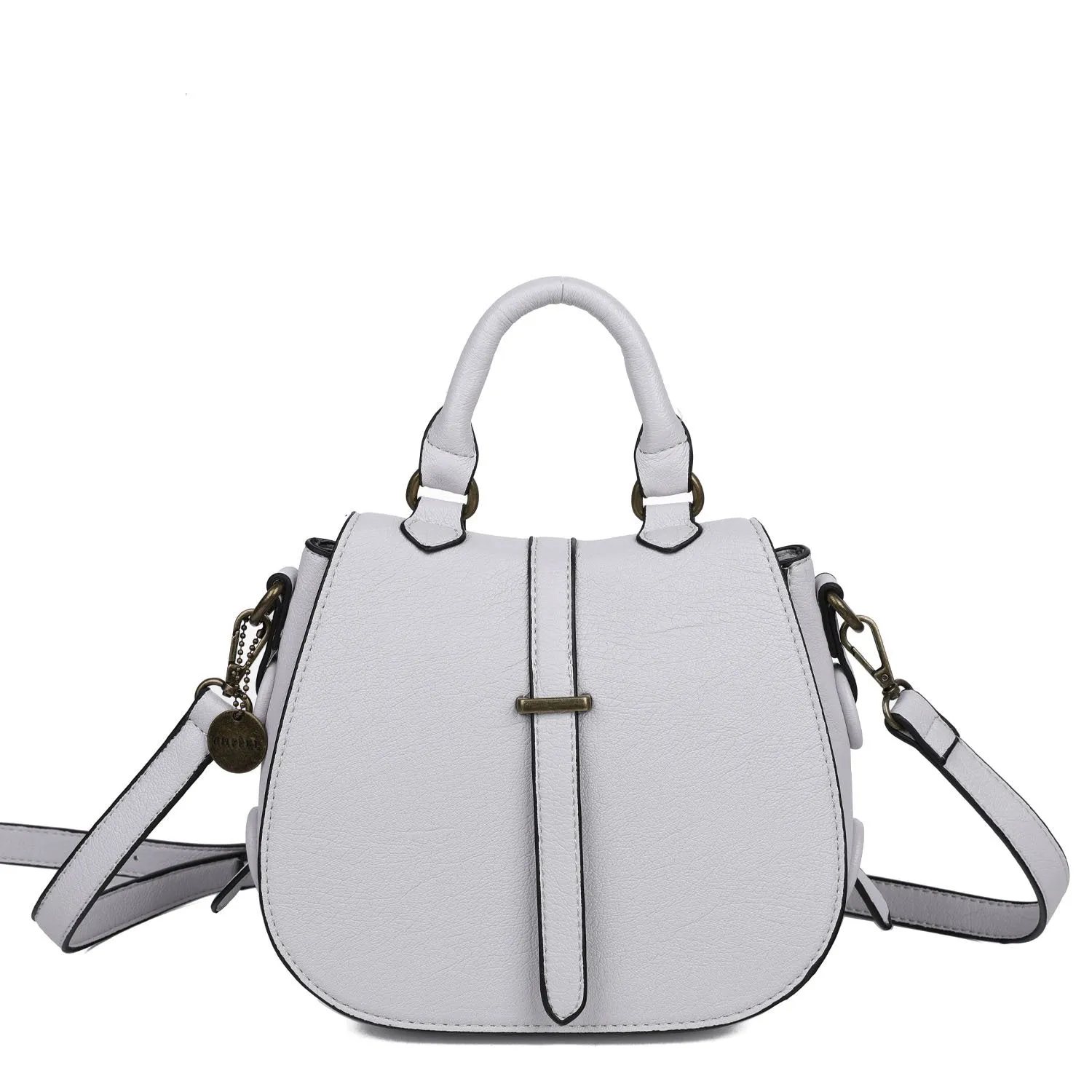 Carli Crossbody Handbag Purse - Fossil Grey