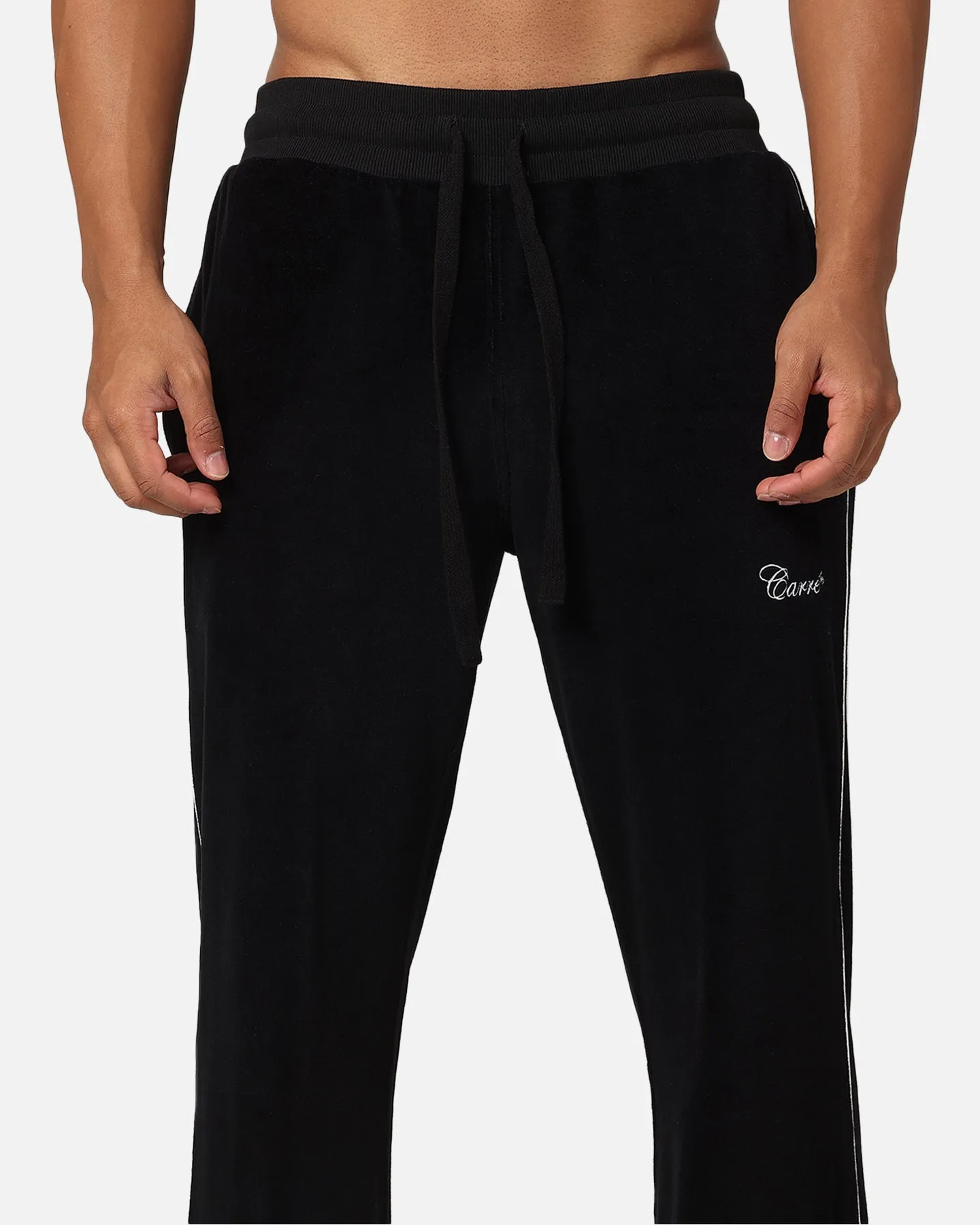 Carre Gorgeous Velour Trackpant Black