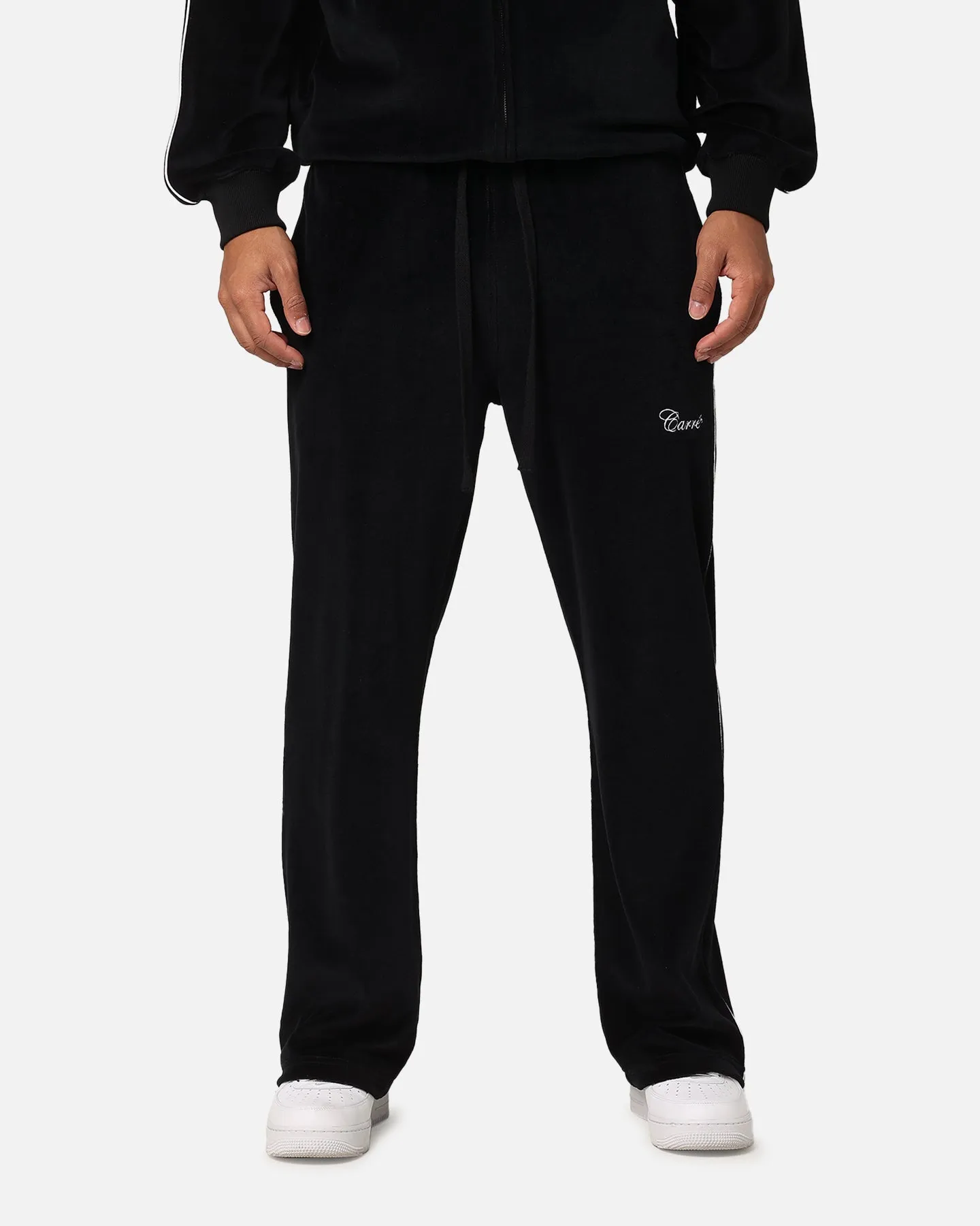 Carre Gorgeous Velour Trackpant Black