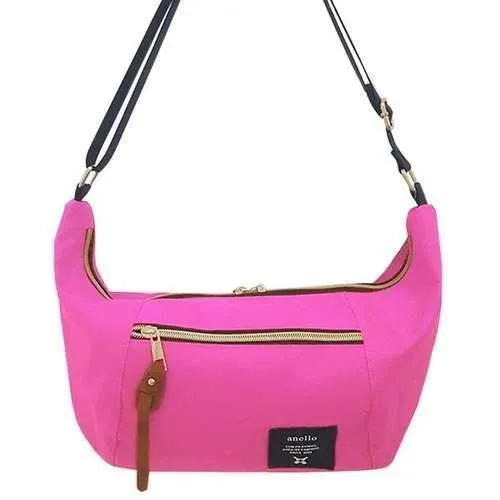 Casual Solid Color and Zip Design Crossbody Bag For Women - Rose Madder