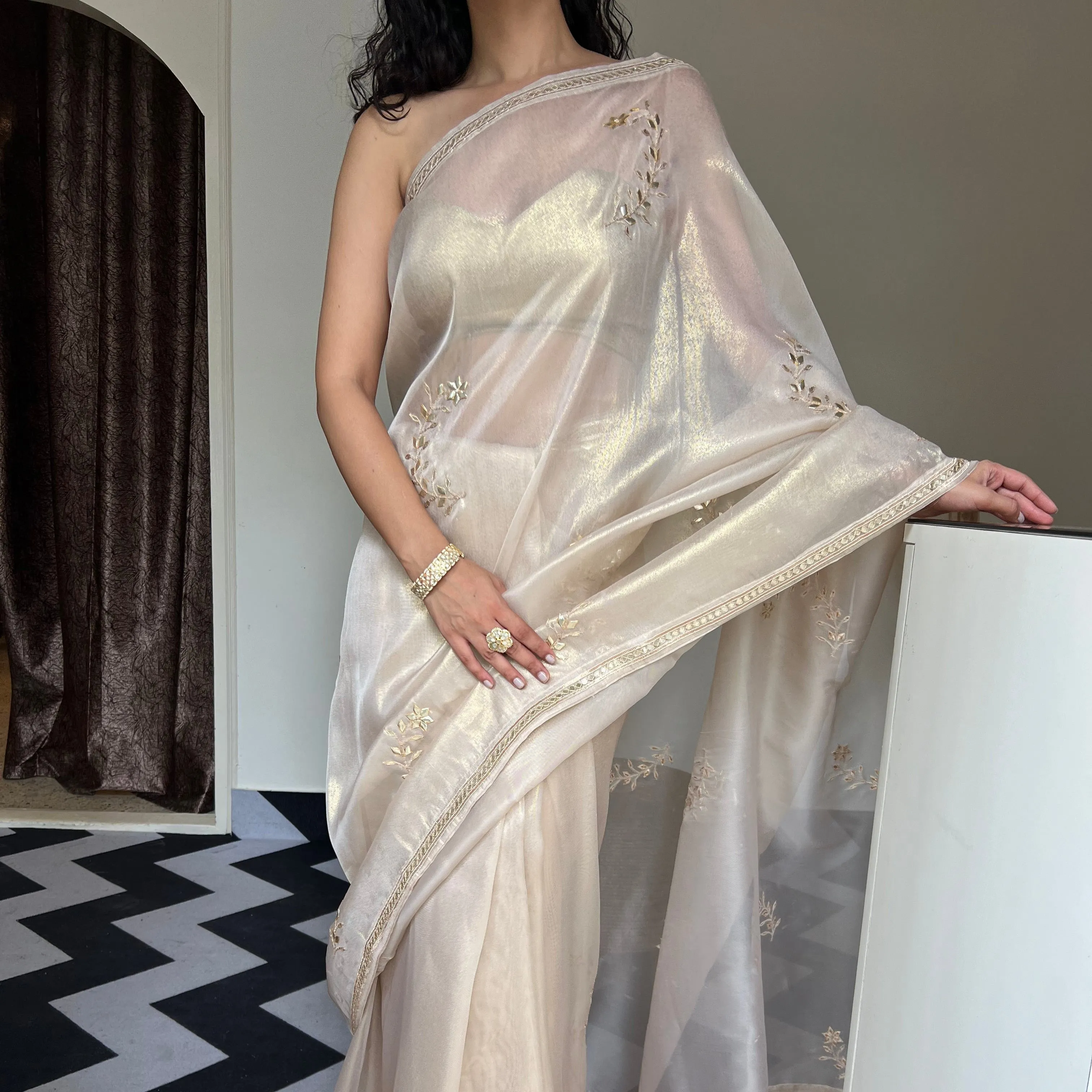 Chalk Chic Saree