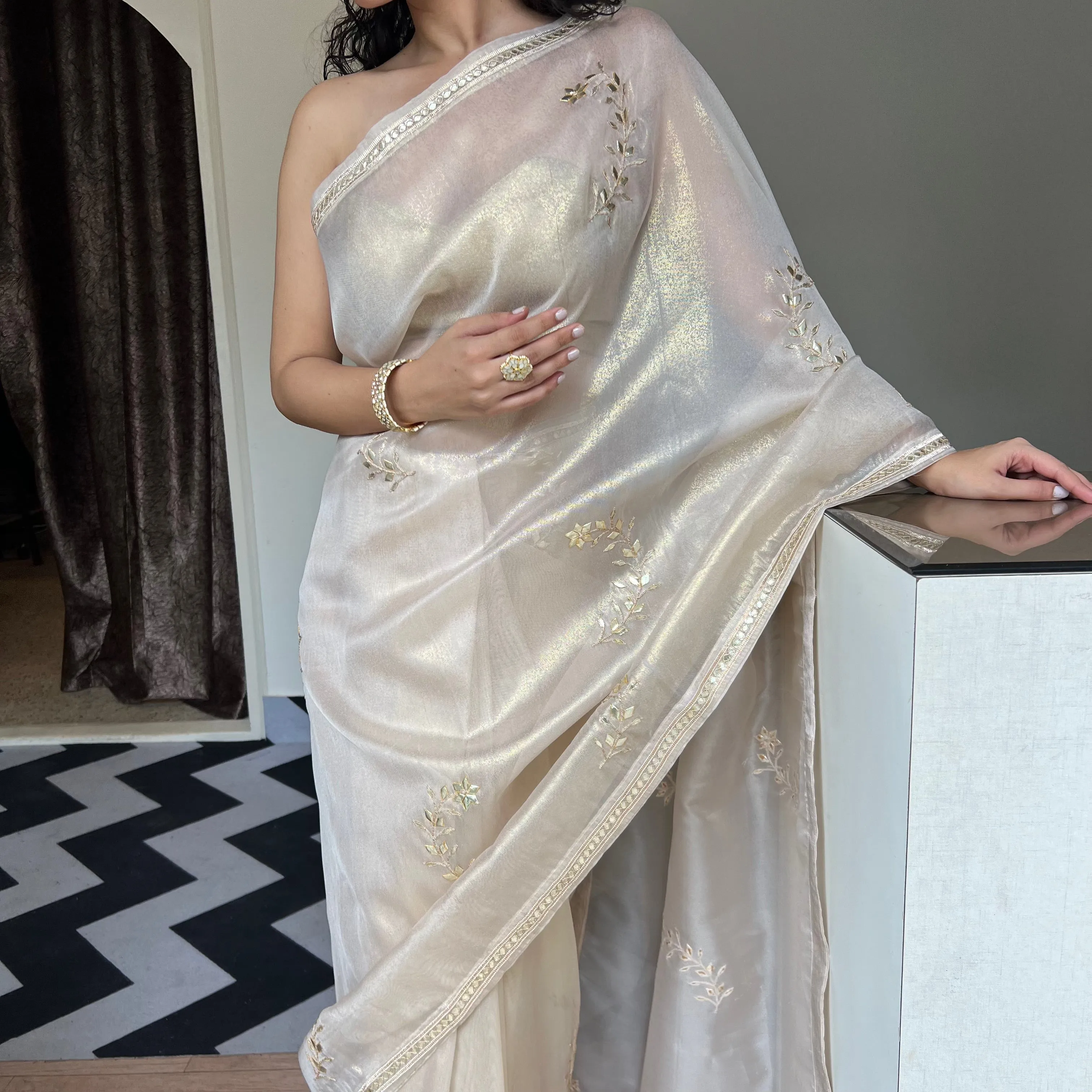 Chalk Chic Saree