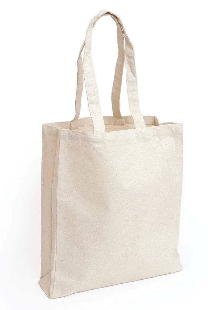 Cheap Canvas Tote Bag / Book Bag with Gusset