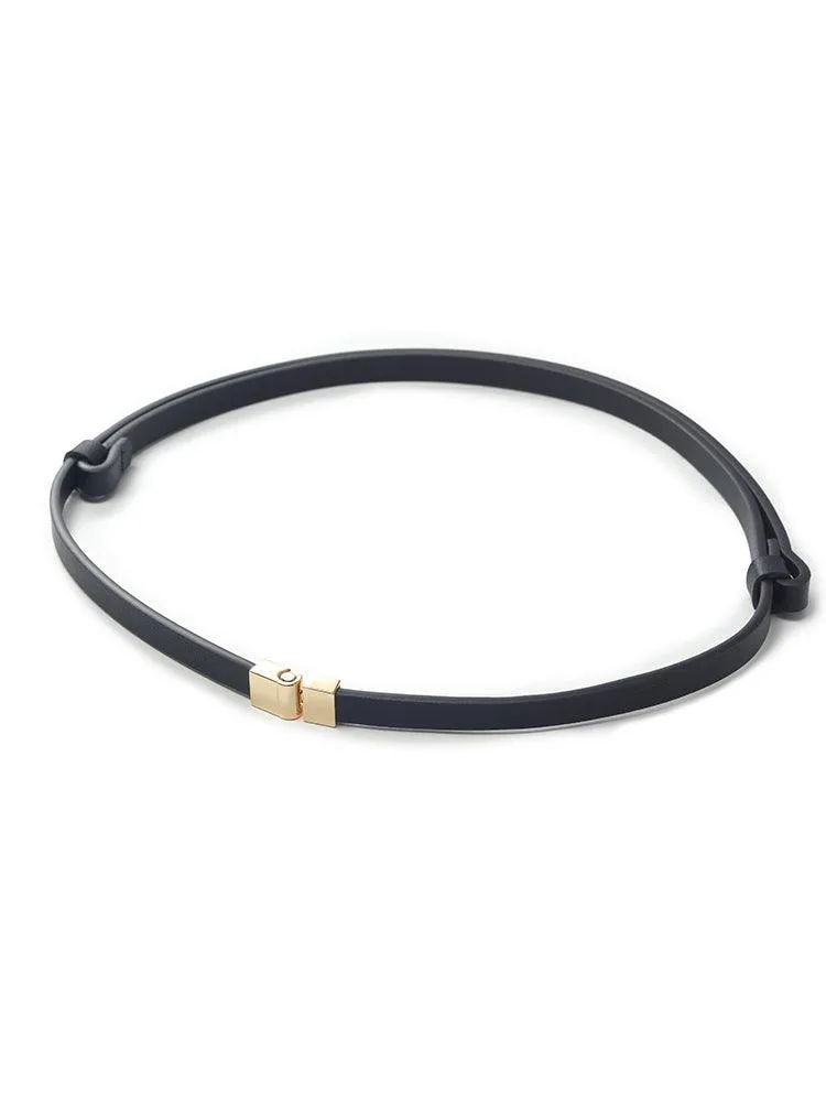 Chic Thin Leather Belt