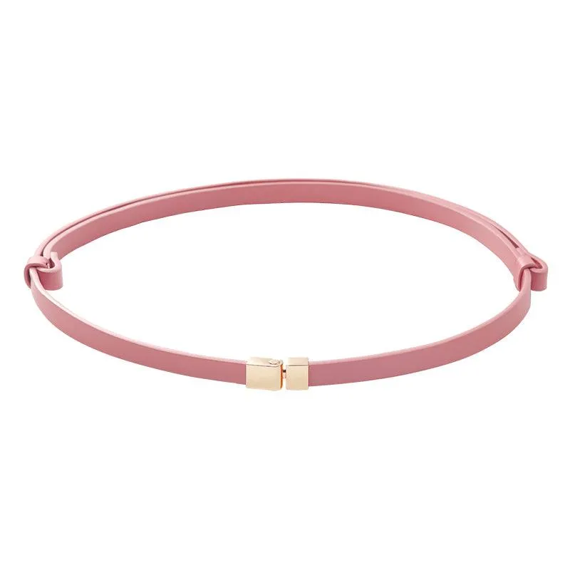 Chic Thin Leather Belt