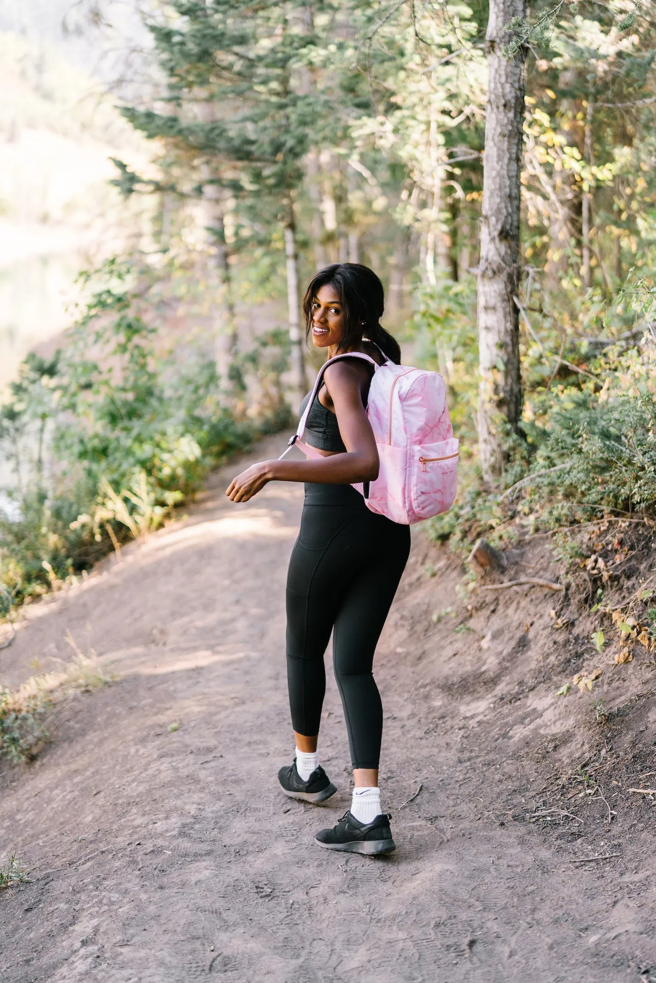 Classic Backpack - Pink Marble