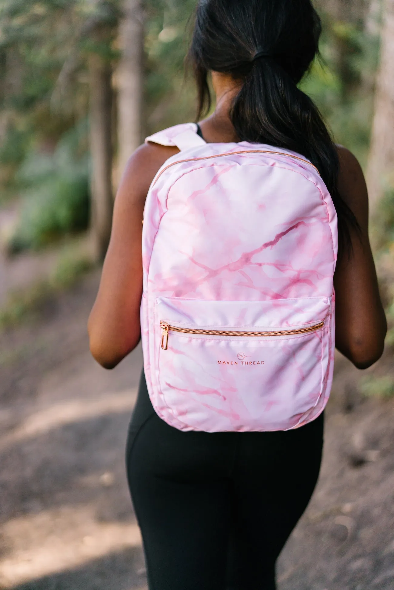 Classic Backpack - Pink Marble