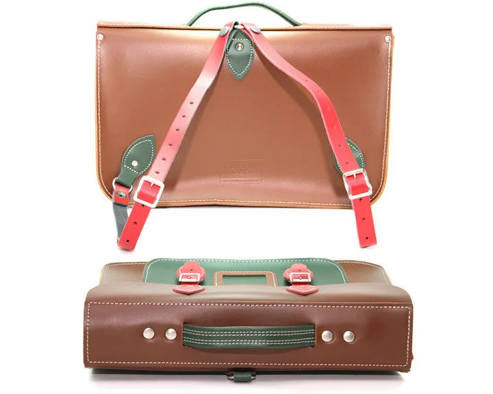 Classic Black, British Green and Pillarbox Briefcase 15"