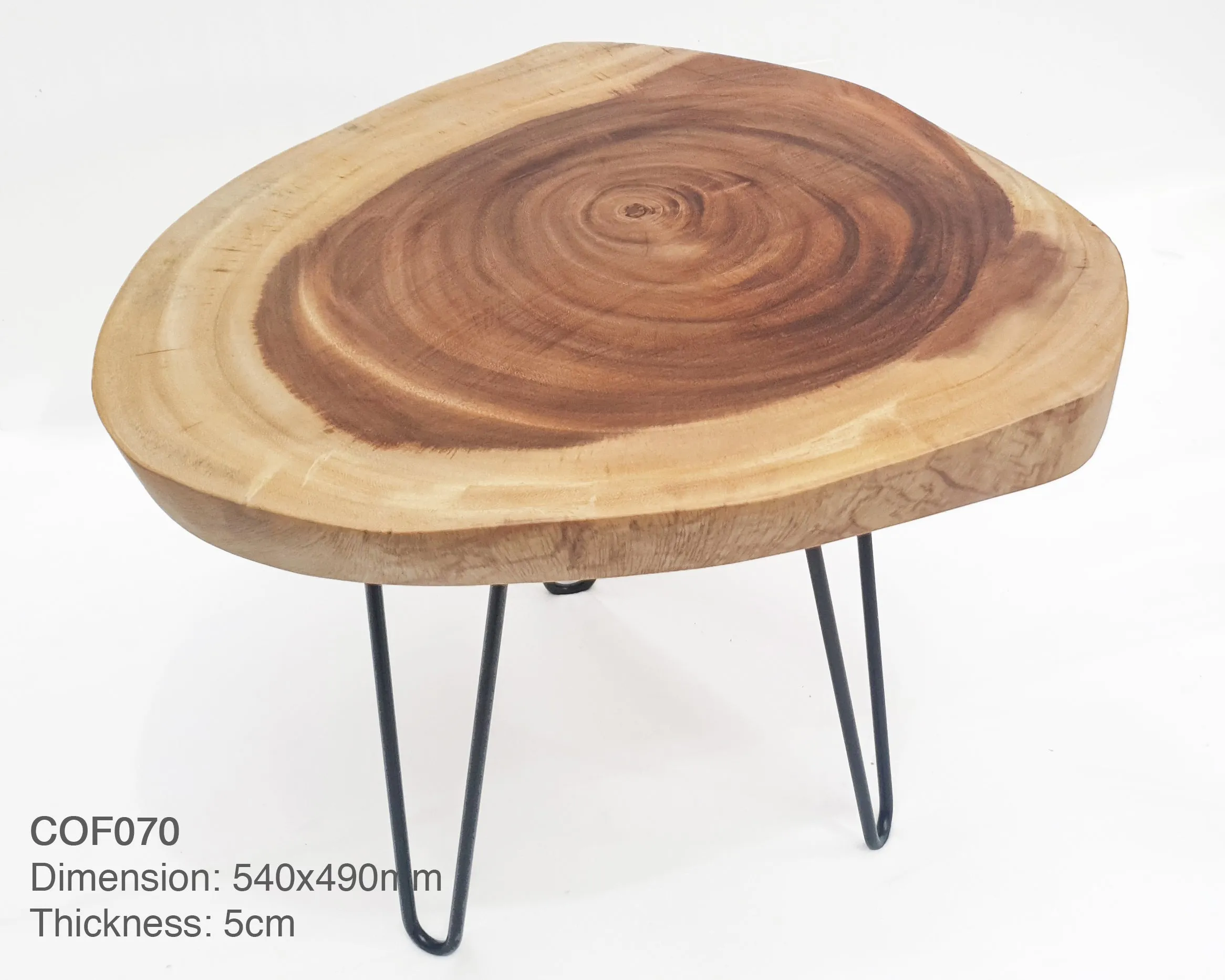 COF102 - Gorgeous Angular Acacia Side Table