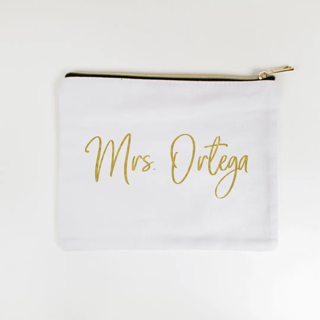 Custom Mrs. Ortego Makeup Bag