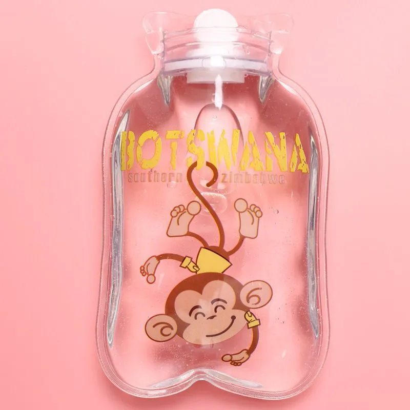 Cute Flamingo Transparent Small Rubber Hot Water Bottle Bag