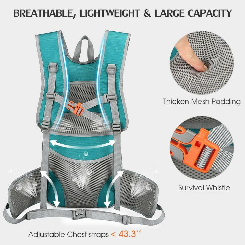 Cycling Backpack Outdoor Running Bag Bicycle Bag Sports Vest Ultralight Riding Bags Breathable Jogging Travel Daypack Bag for Riding Running Hiking Camping