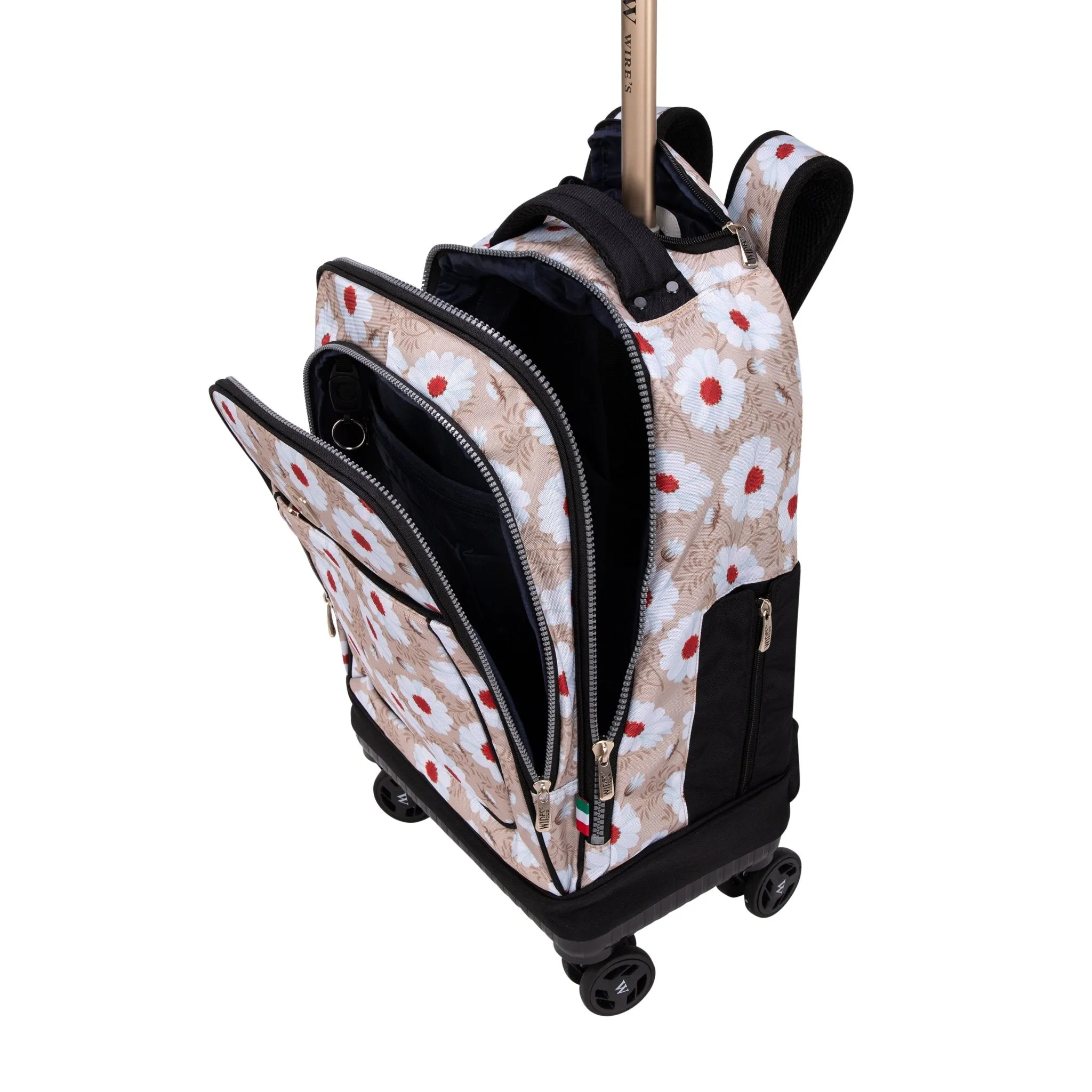 Daisy 8-Wheels School Backpack Trolley Set (Lunch bag & Pencil Case)