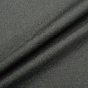 Dark Grey Plain Italian Pure Linen