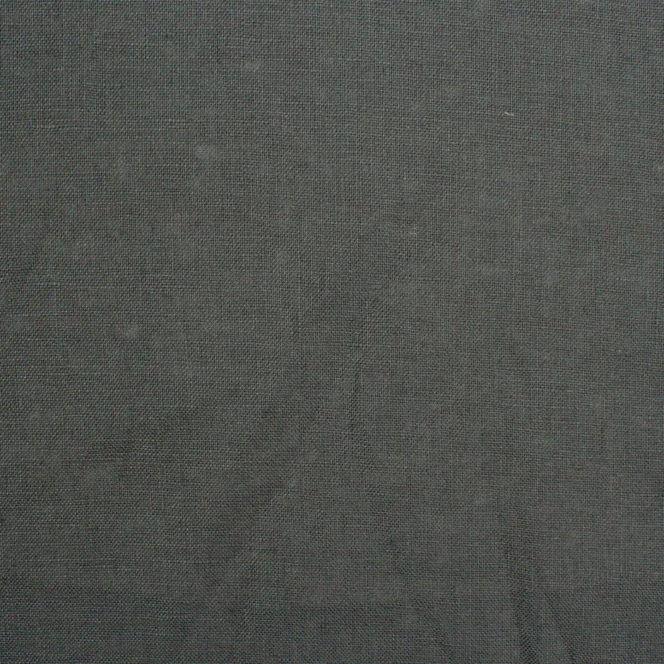 Dark Grey Plain Italian Pure Linen