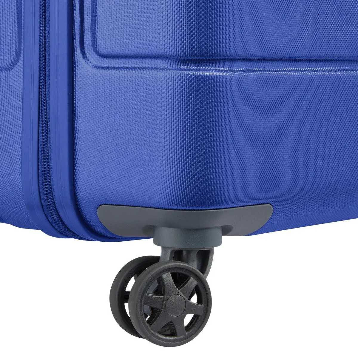 Delsey Lagos 2Piece SET 55 76cm Hardcase 4 Double Wheel Cabin & Check-In Luggage Trolley Deep Blue