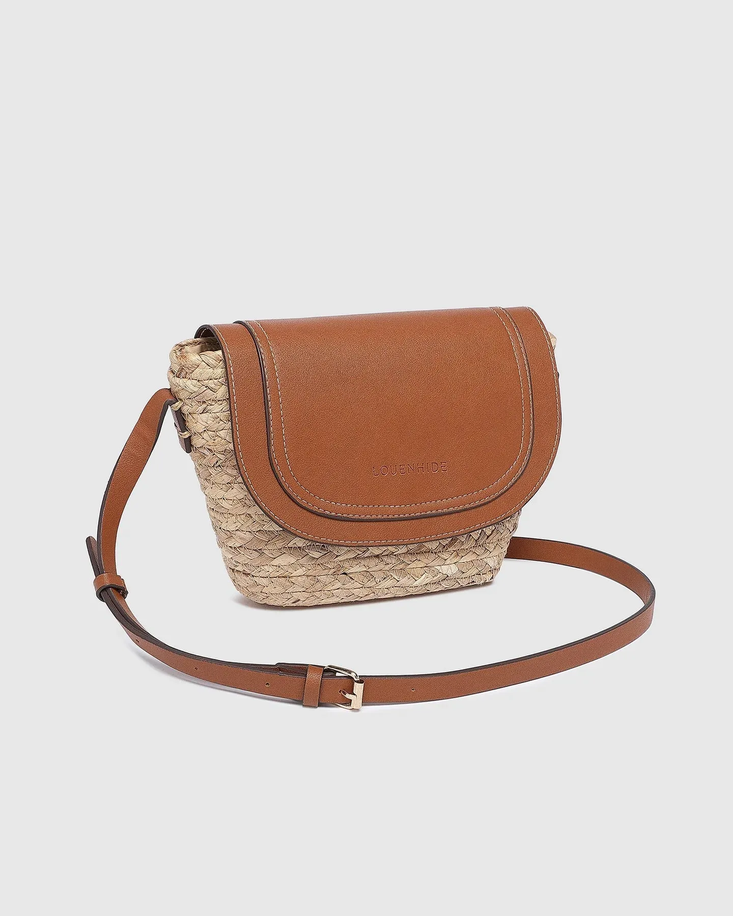 DIXIE STRAW CROSSBODY BAG NATURAL TAN