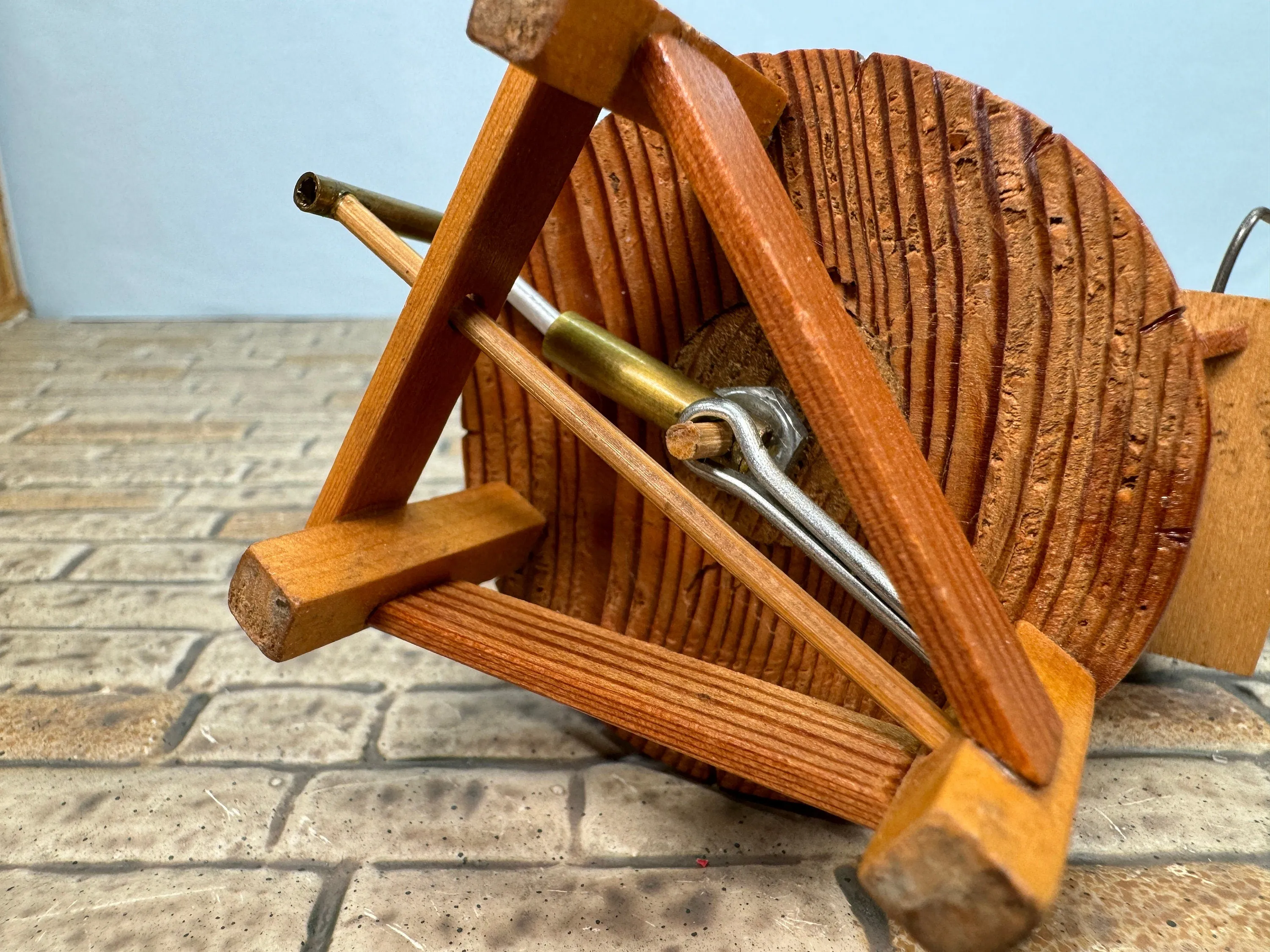 Dollhouse Miniature ~Vintage Artisan Teresa Dudley 1998 Handmade Working Antique Washing Machine