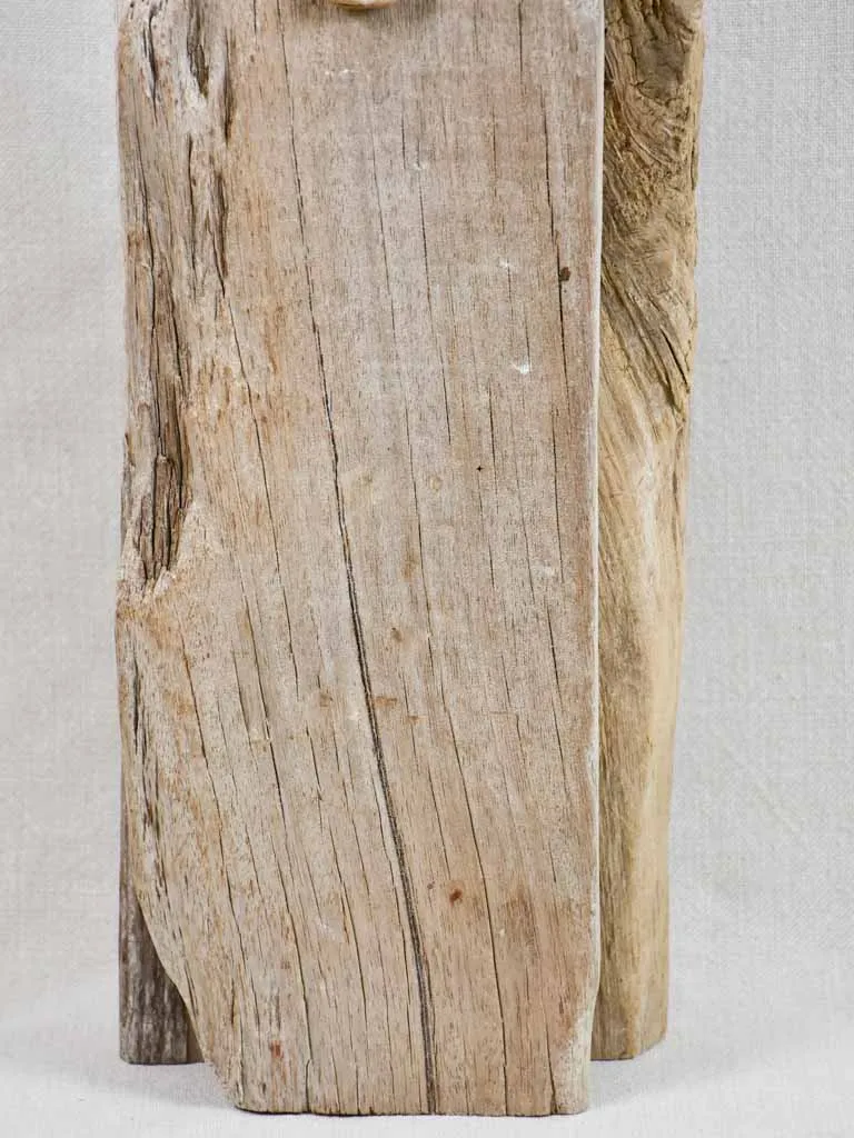 Driftwood totem sculpture by JP Dreano - 3 characters 25¼"