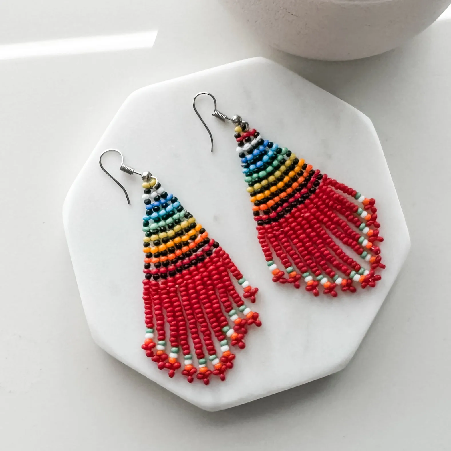 Drop-Red Gorgeous Earrings