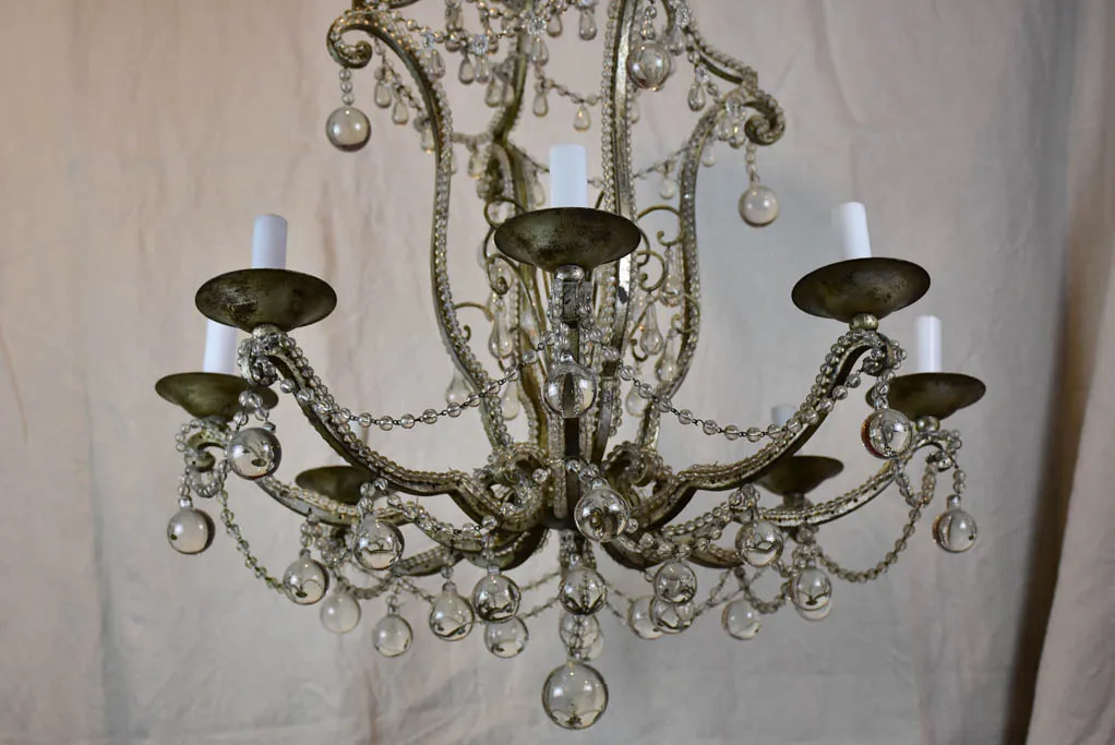 Early 20th Century glass chandelier