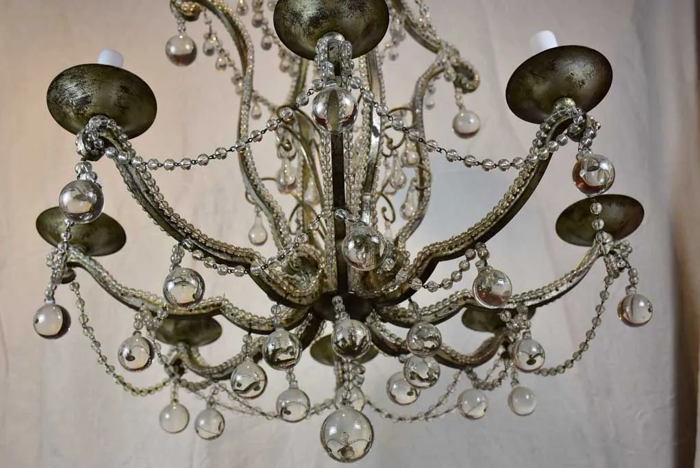 Early 20th Century glass chandelier