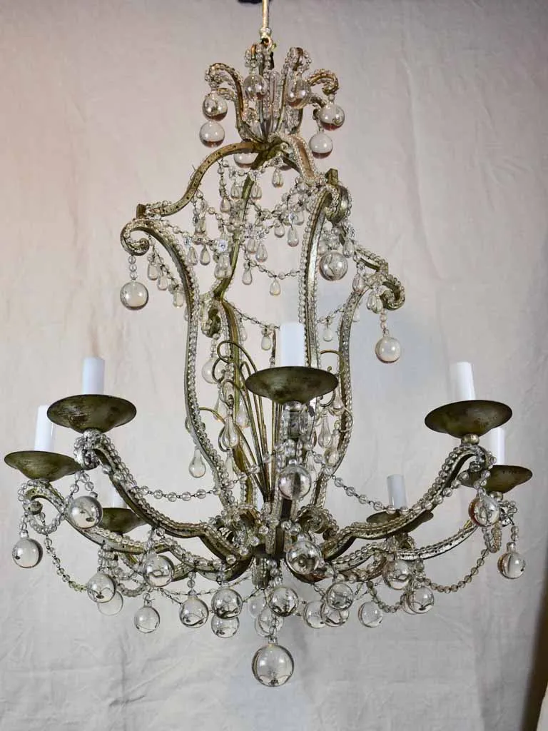 Early 20th Century glass chandelier