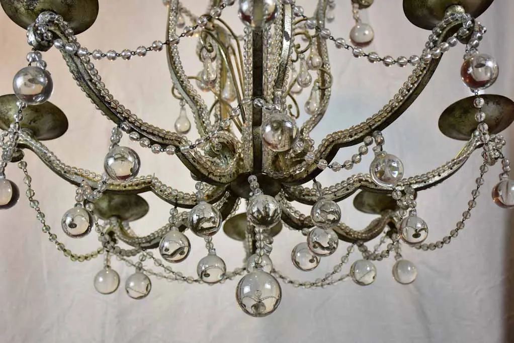 Early 20th Century glass chandelier