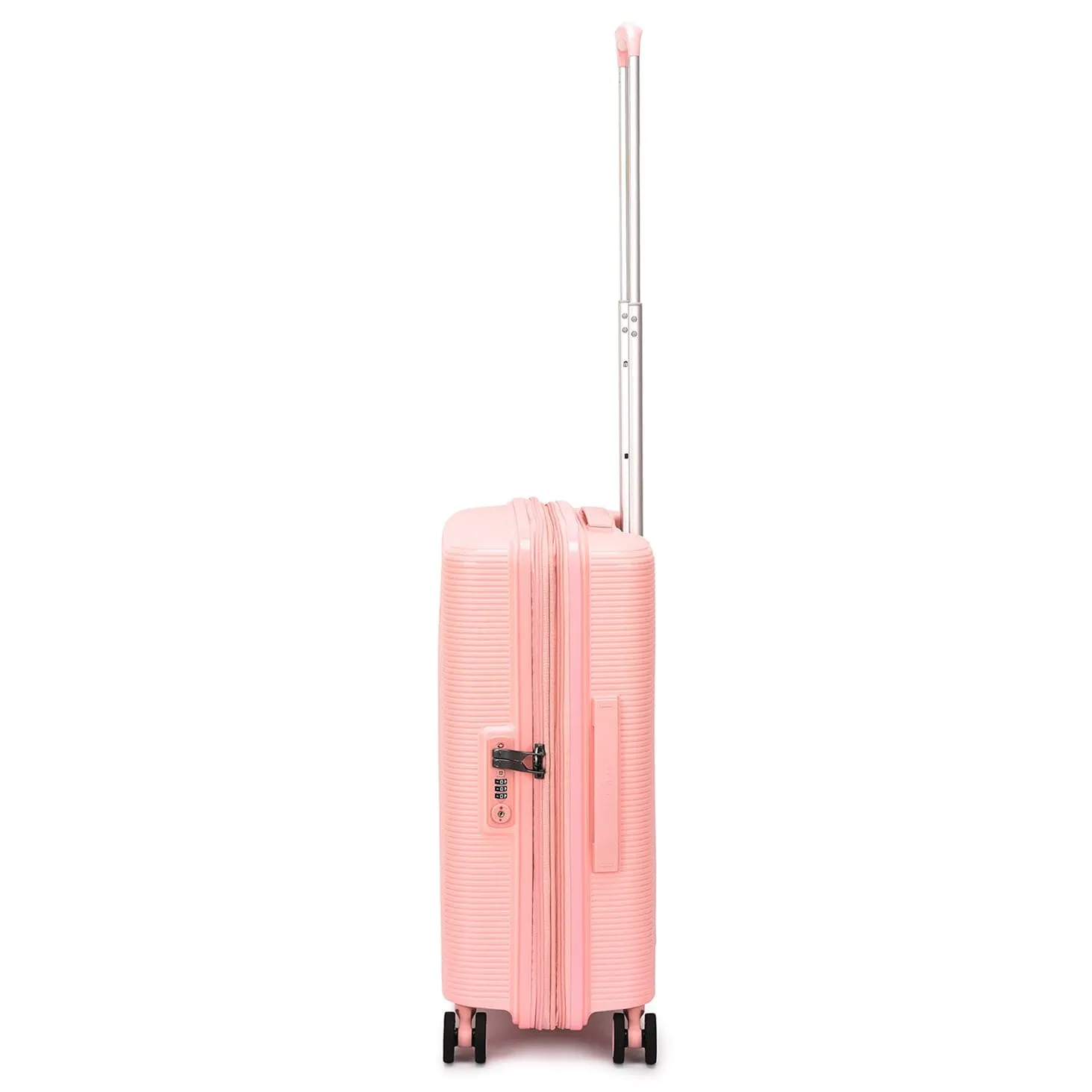 Echolac Forza 55 65 75cm Hardcase 4 Double Wheel Expandable Cabin & Check-In Luggage Trolley Set Passion Pink