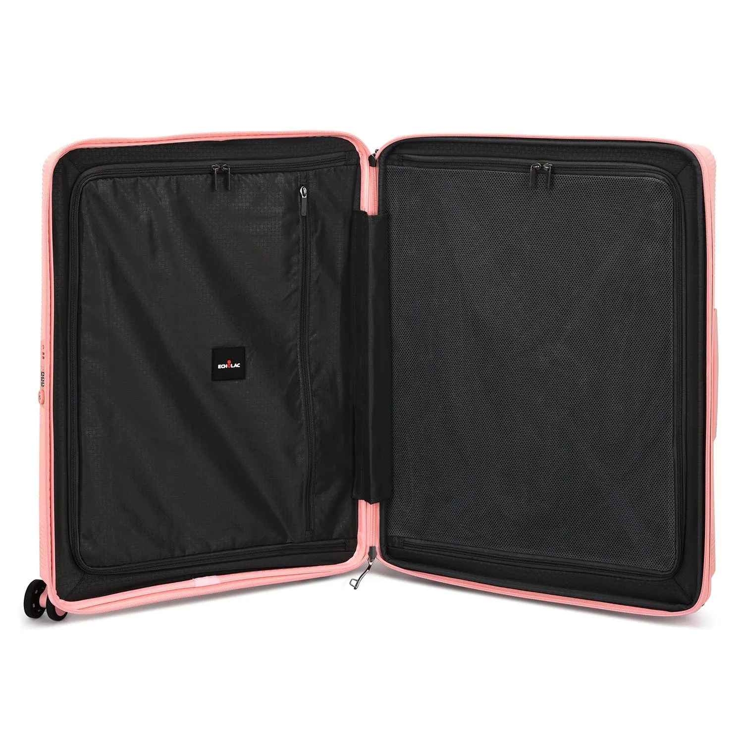 Echolac Forza 55 65 75cm Hardcase 4 Double Wheel Expandable Cabin & Check-In Luggage Trolley Set Passion Pink