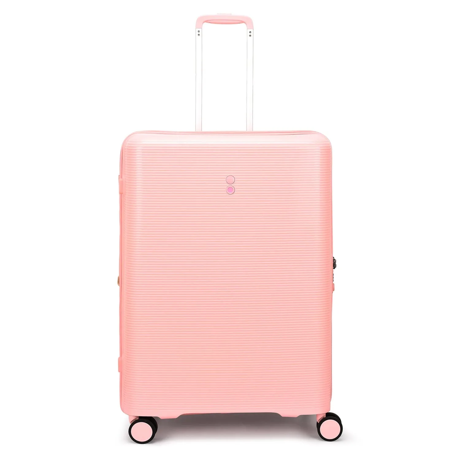 Echolac Forza 55 65 75cm Hardcase 4 Double Wheel Expandable Cabin & Check-In Luggage Trolley Set Passion Pink