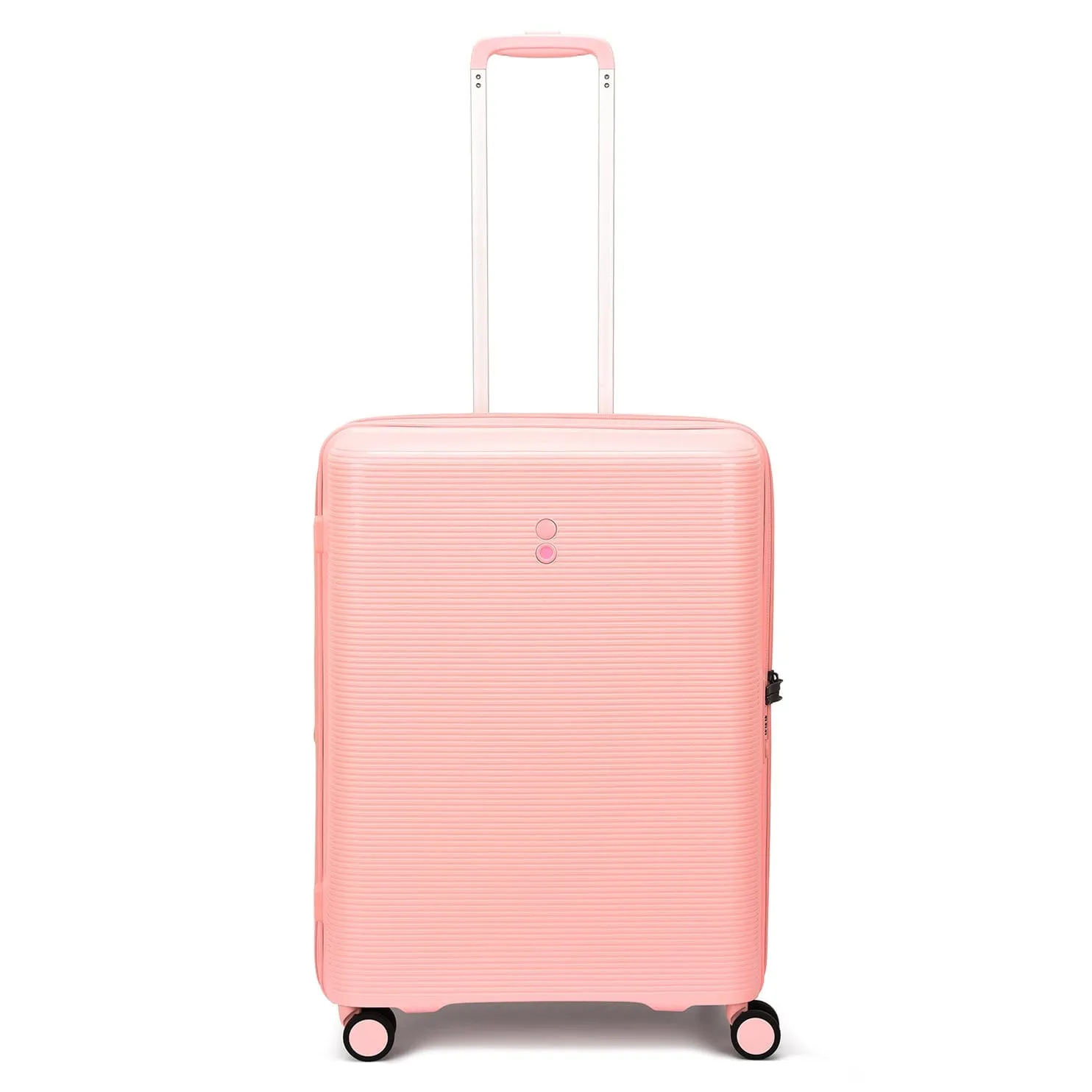 Echolac Forza 55 65 75cm Hardcase 4 Double Wheel Expandable Cabin & Check-In Luggage Trolley Set Passion Pink