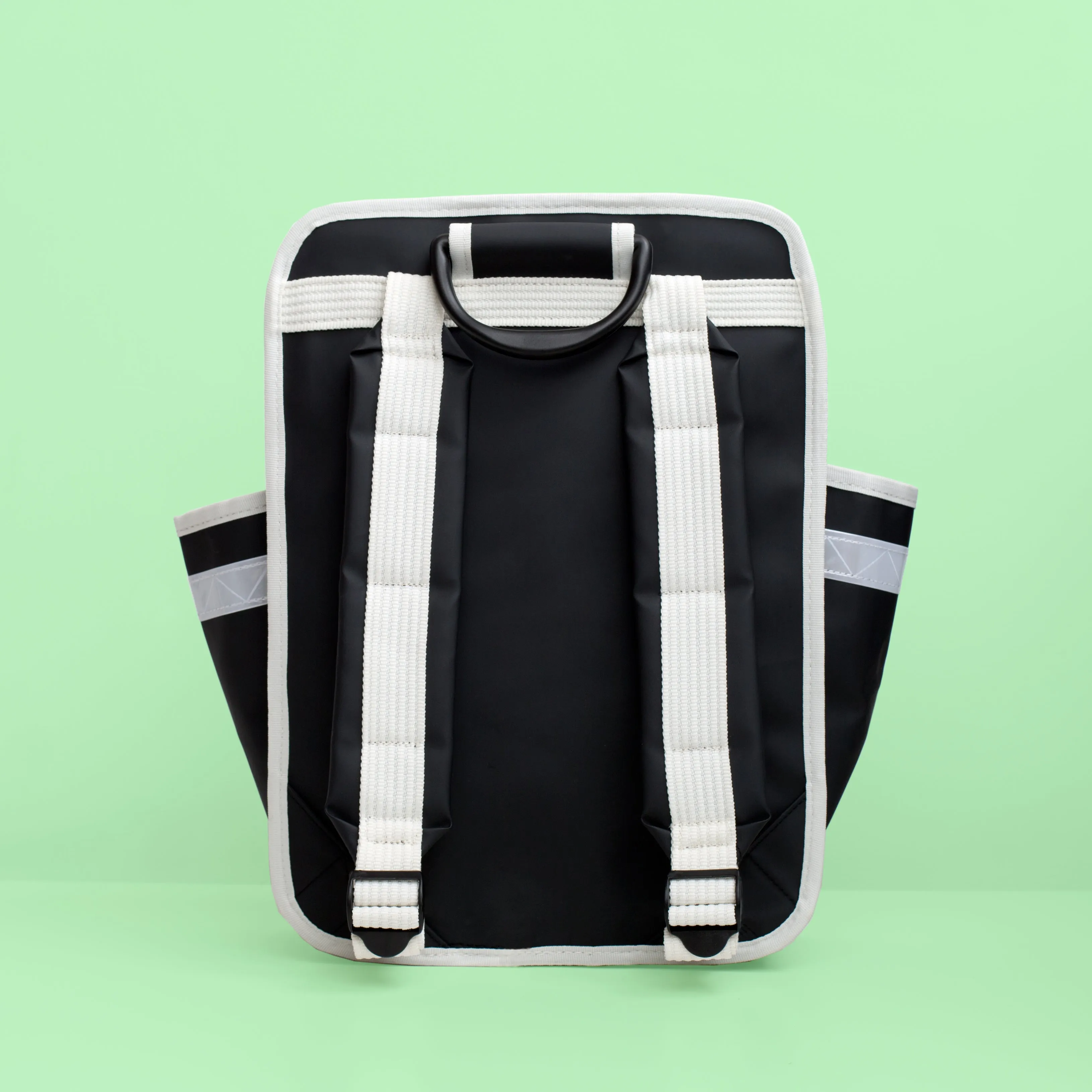 Eco coated Classic backpack black and white