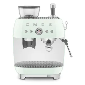 Espresso coffee machine Retro-style Pastel Green Glossy