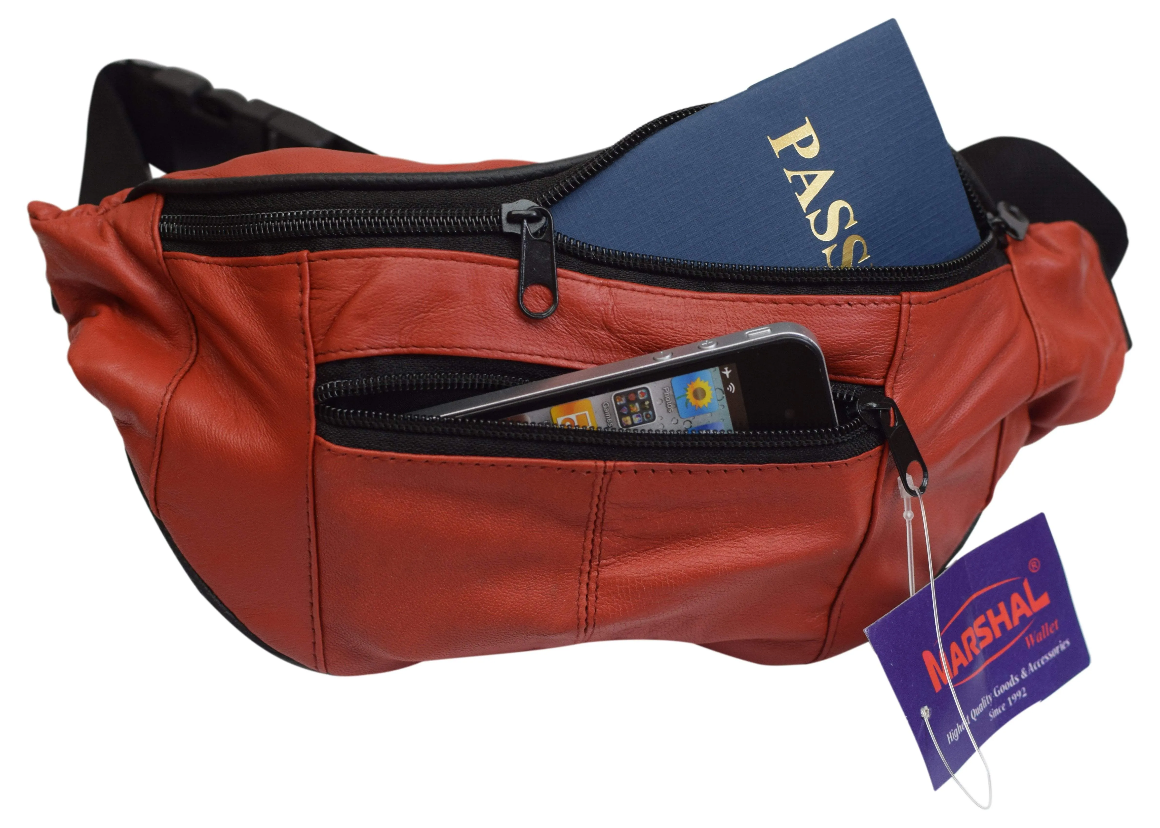 Fanny Pack - Leather-006BK