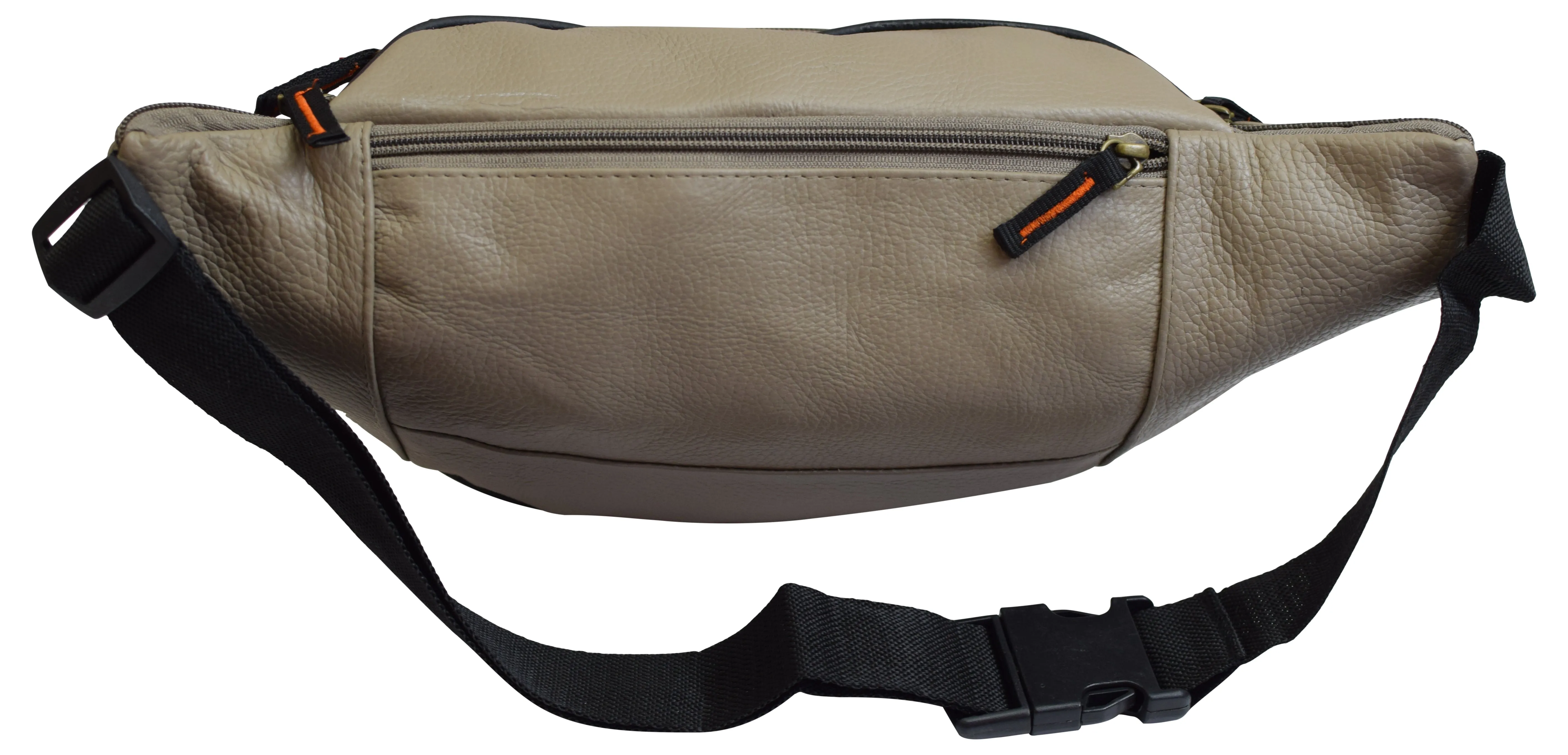 Fanny Pack Waist Bag Genuine Pebbled Leather Travel Hiking Sports Colors