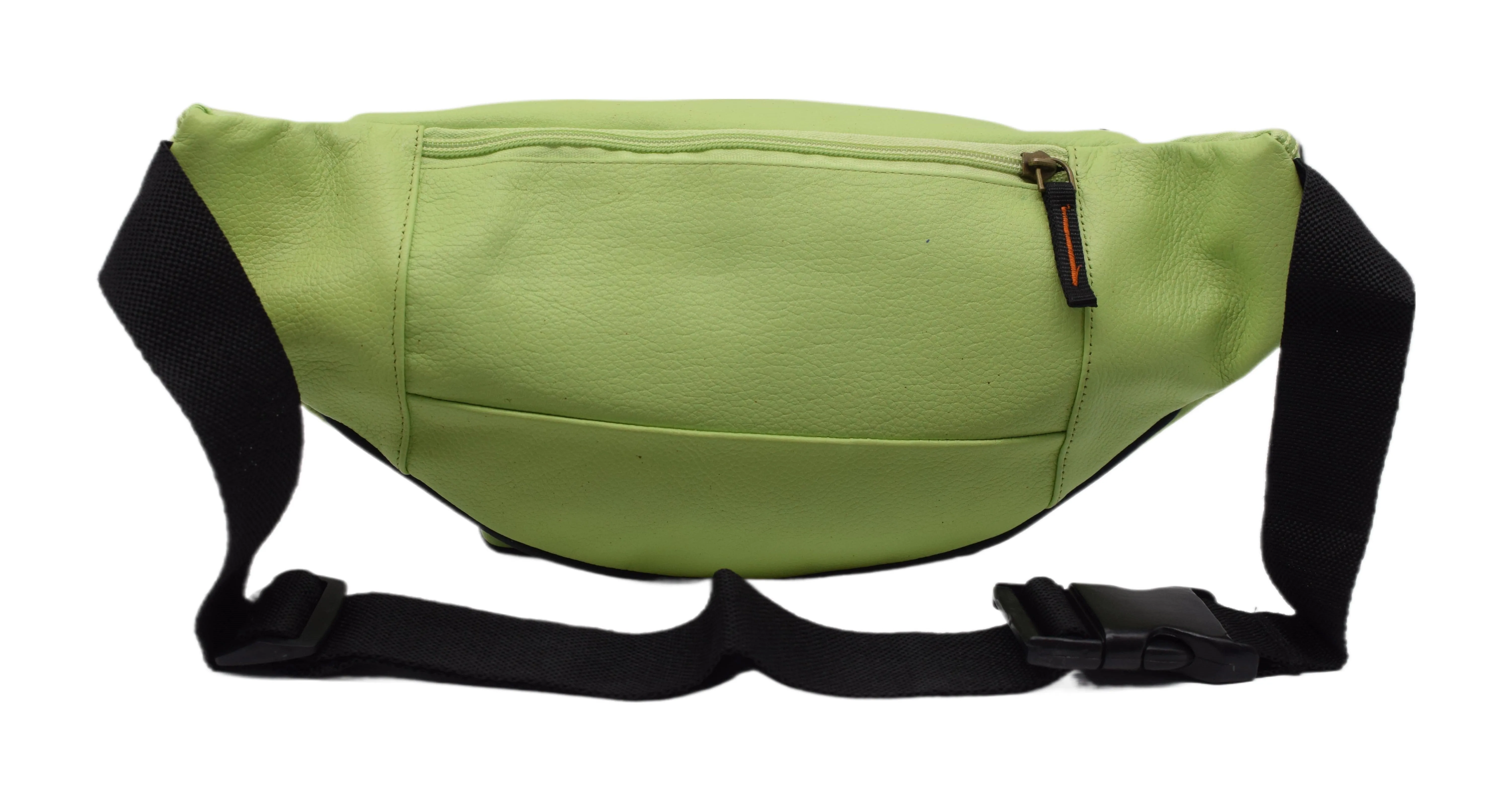 Fanny Pack Waist Bag Genuine Pebbled Leather Travel Hiking Sports Colors