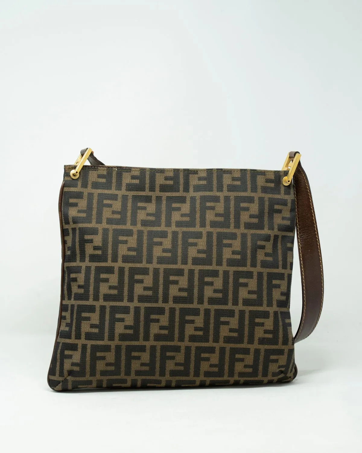 Fendi FF zucca canvas square shoulder bag- AWL2468