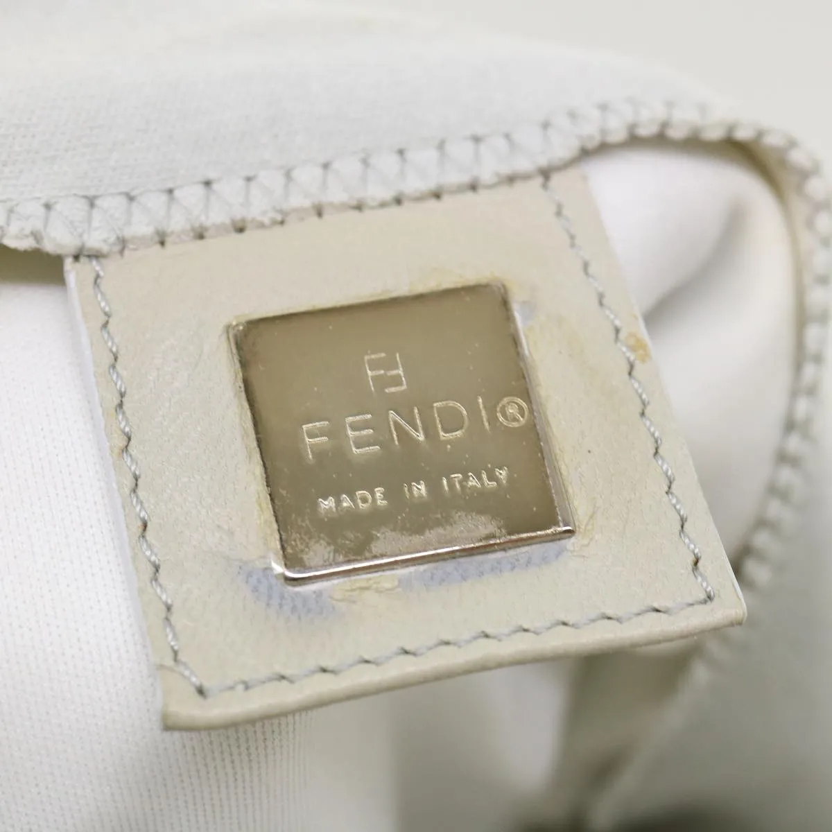 FENDI Shoulder Bag Canvas Light Blue  am3717