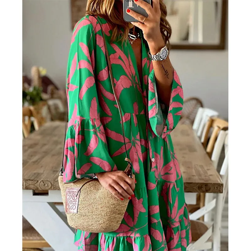 Floral all match slim dress