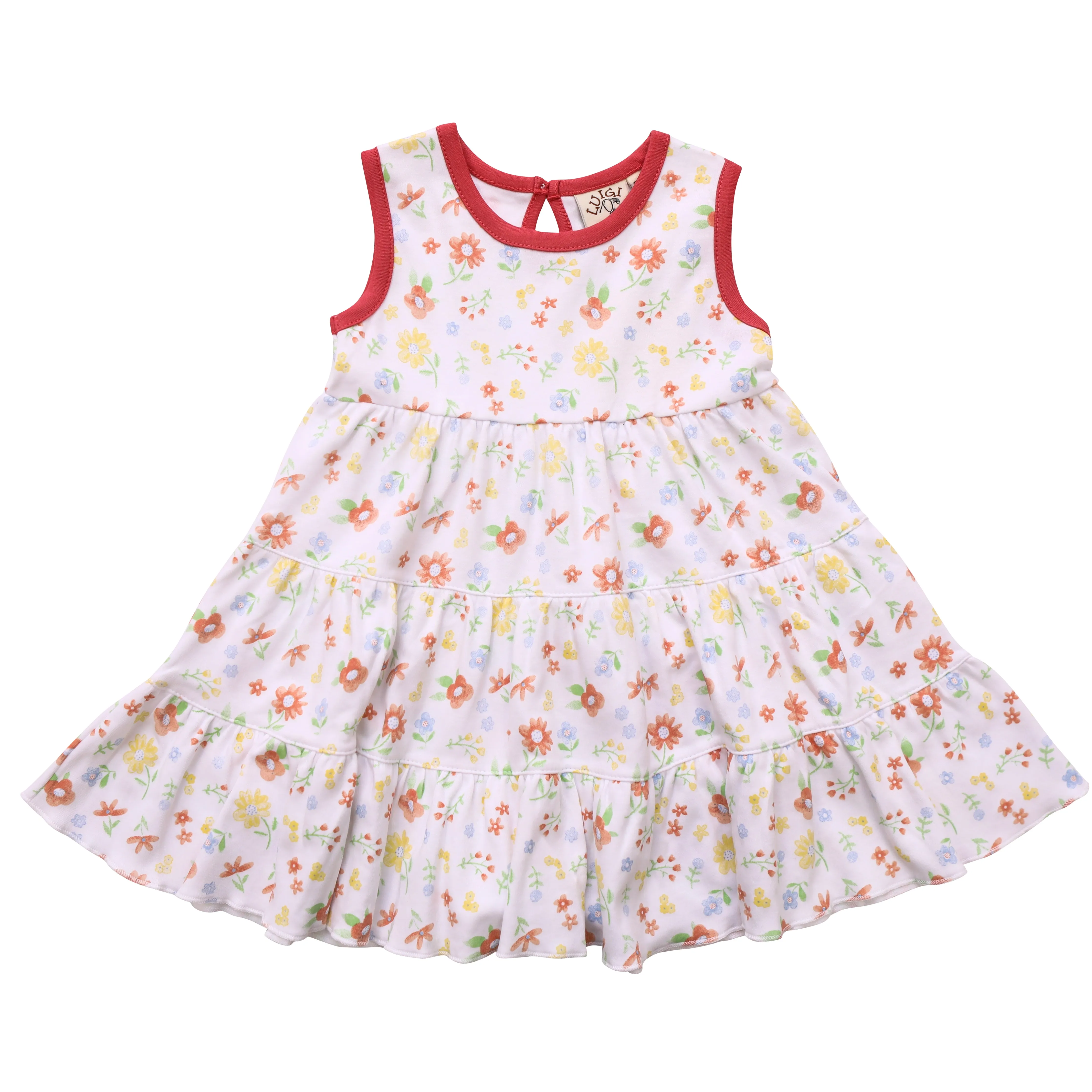 Flower Print Tiered Dress