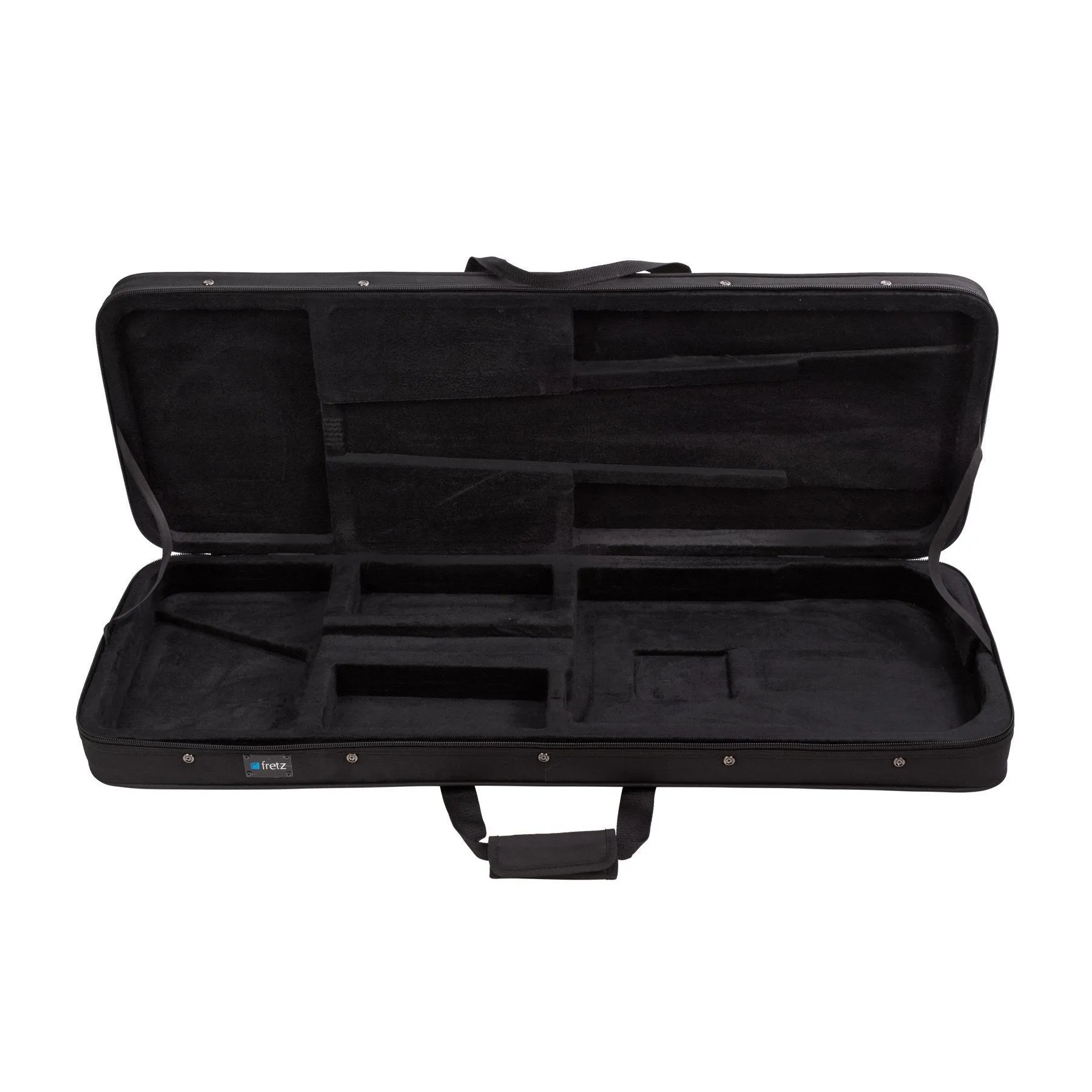 Fretz Rectangular Electric Guitar Polyfoam Case (Black)