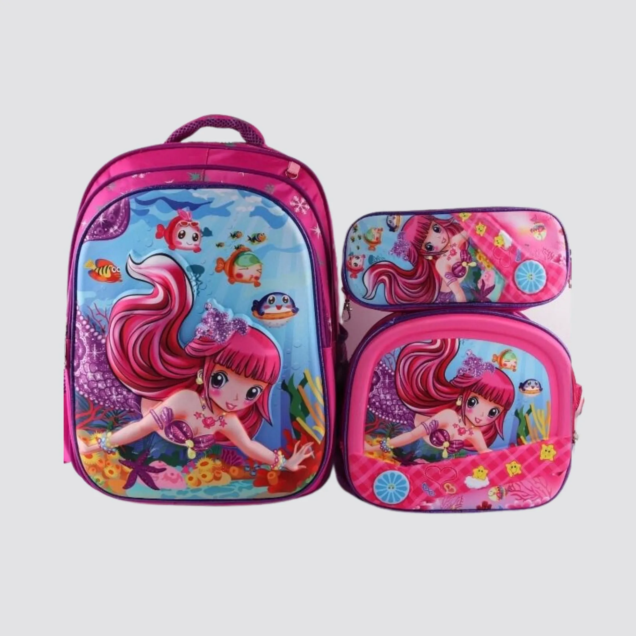 G172 Mermaid 3-Piece Backpack Set