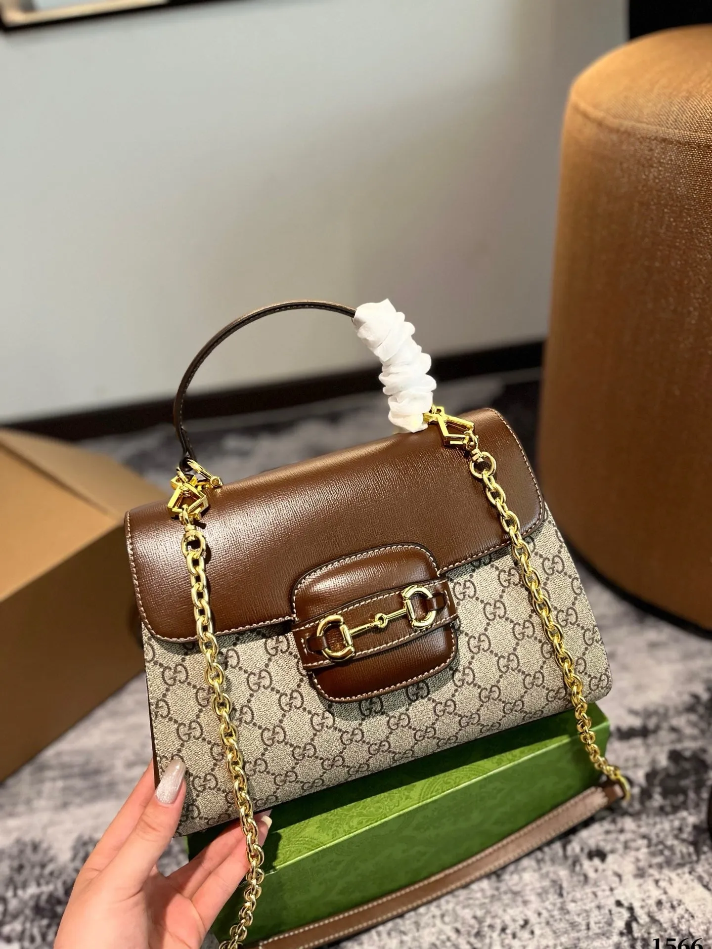 GC635 Gucci Horsebit 1955 mini/Medium Bag