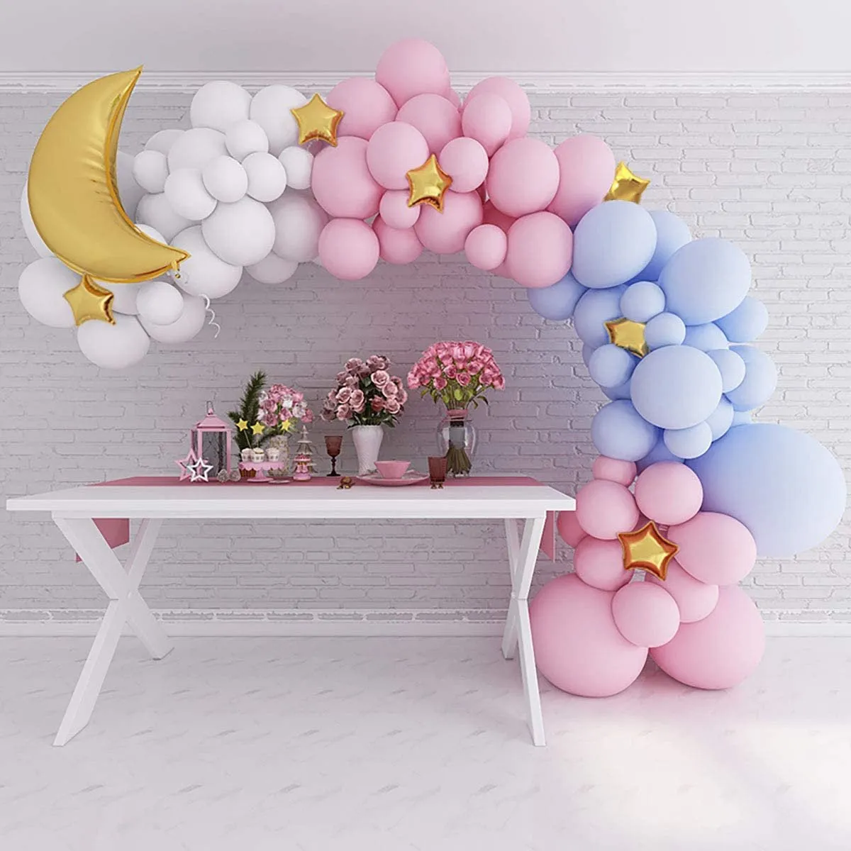 Gender Reveal Balloon Arch - Pastel Balloon Garland Kit