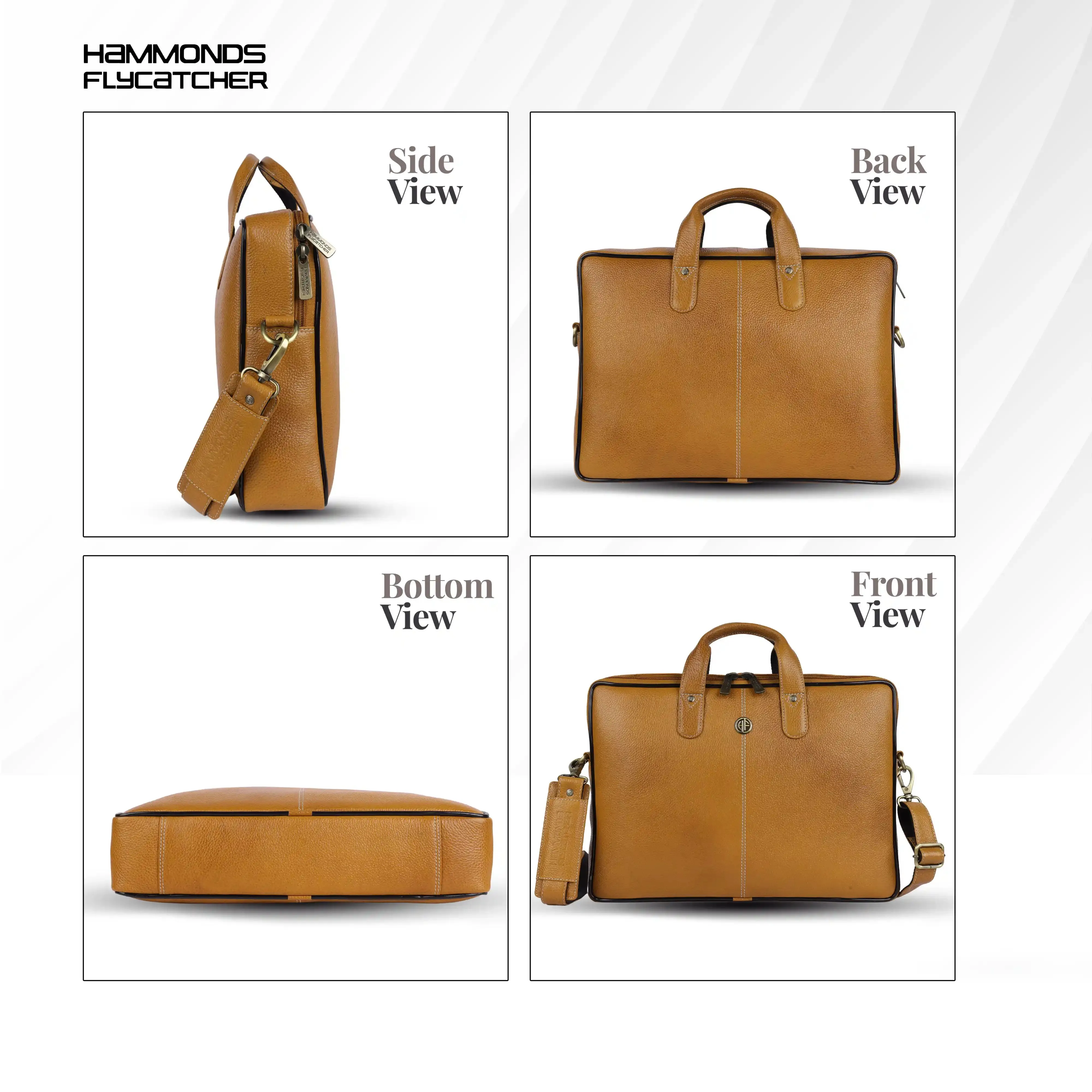 Genuine Leather Laptop Bag for Men - Office Bag - Fits Up to 14/15.6/16 Inch Laptop/MacBook